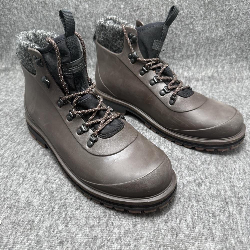 Barbour Men's Zed Hiker Cold Weather Boots Charcoal Gray Sz 11